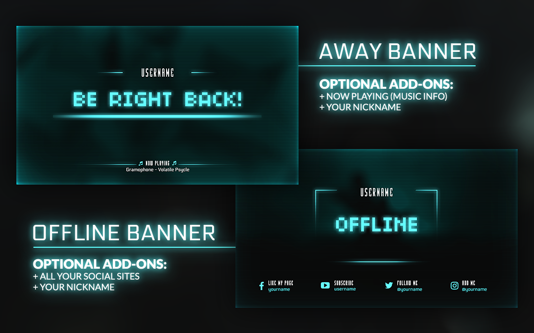 Neon Cyclone Streaming Kit for Twitch, YouTube, OBS and XSplit 3 Neon Cyclone Streaming Kit for Twitch, YouTube, OBS and XSplit - Image 3
